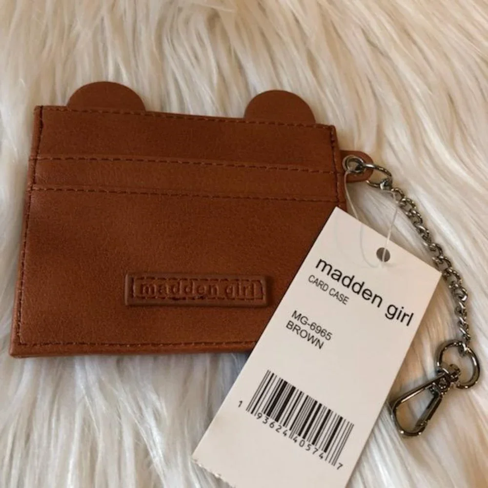 Madden Girl Leopard Card Case